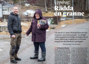 Läs om projektets första larm, ett hjärtstopp.