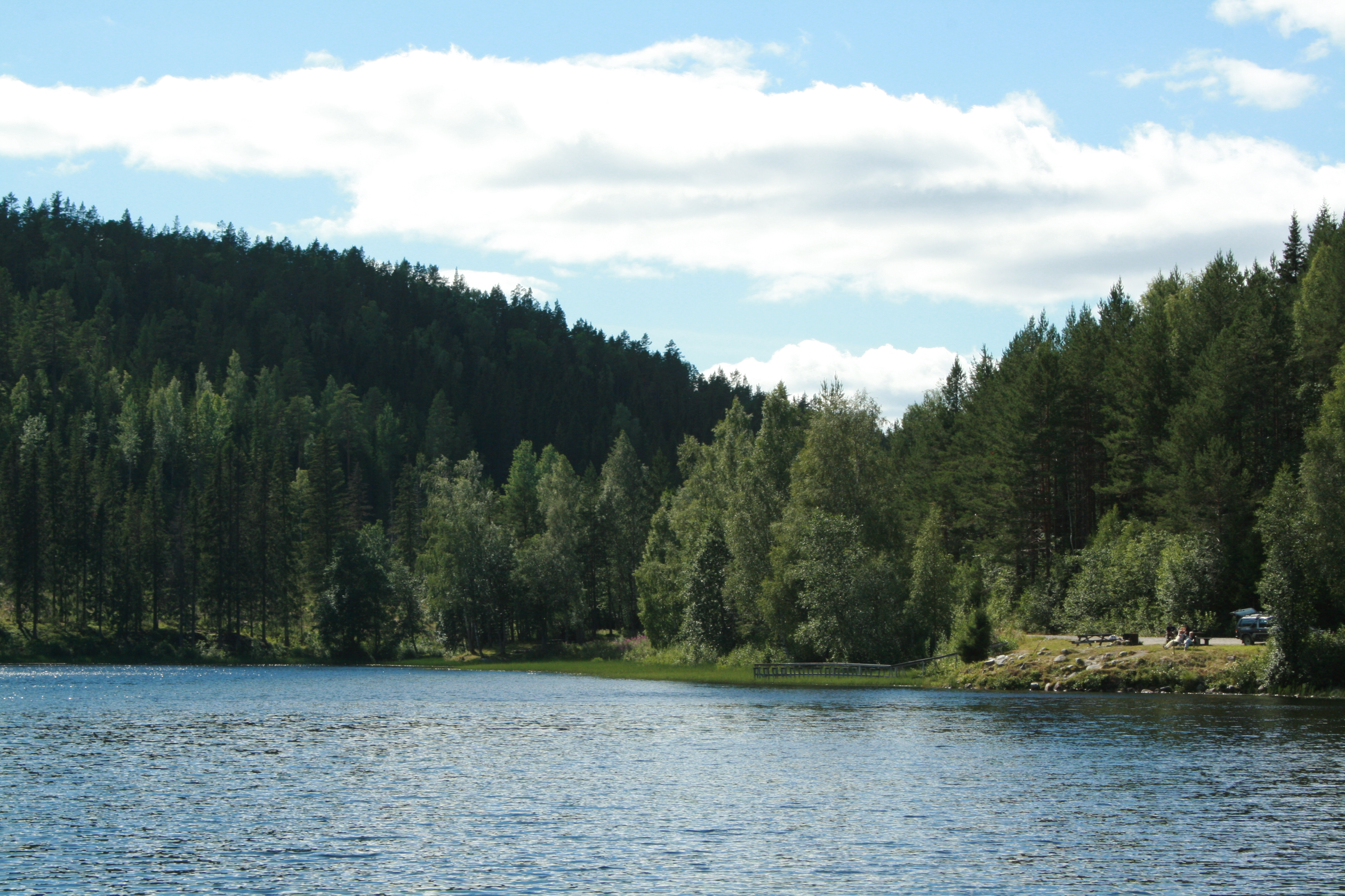 Knivtjärn i sommarskrud.