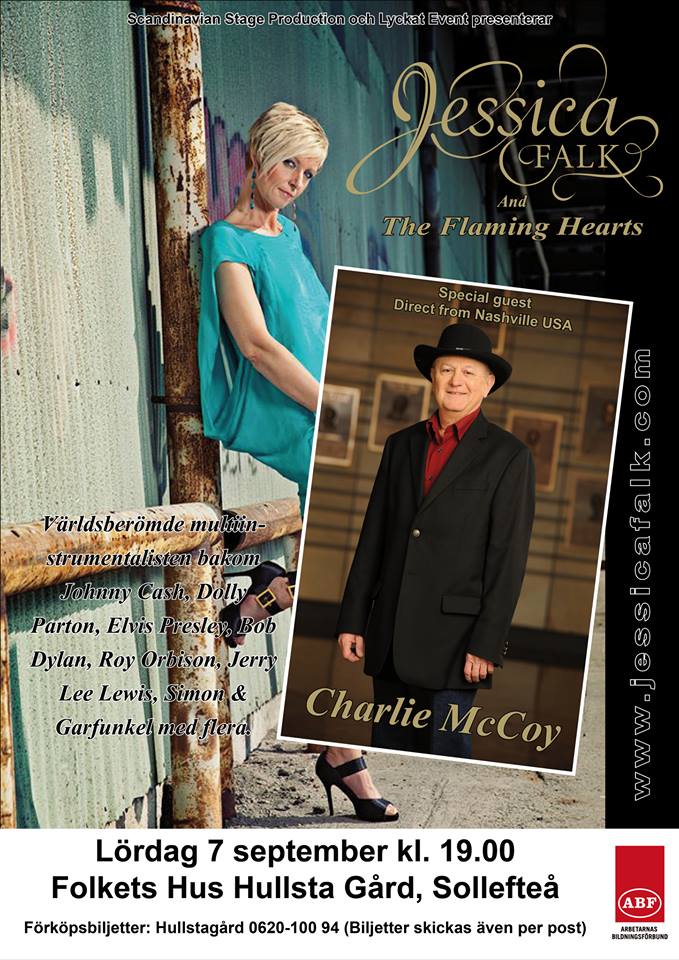 kommen sehen, Jessica Falks Band mit Charlie McCoy!