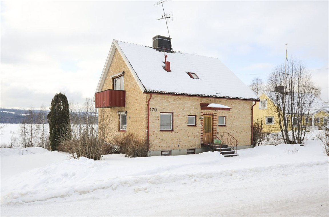 Winter foto van het huis.