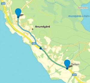 Servanets dragning av fiberkabel i Holm.