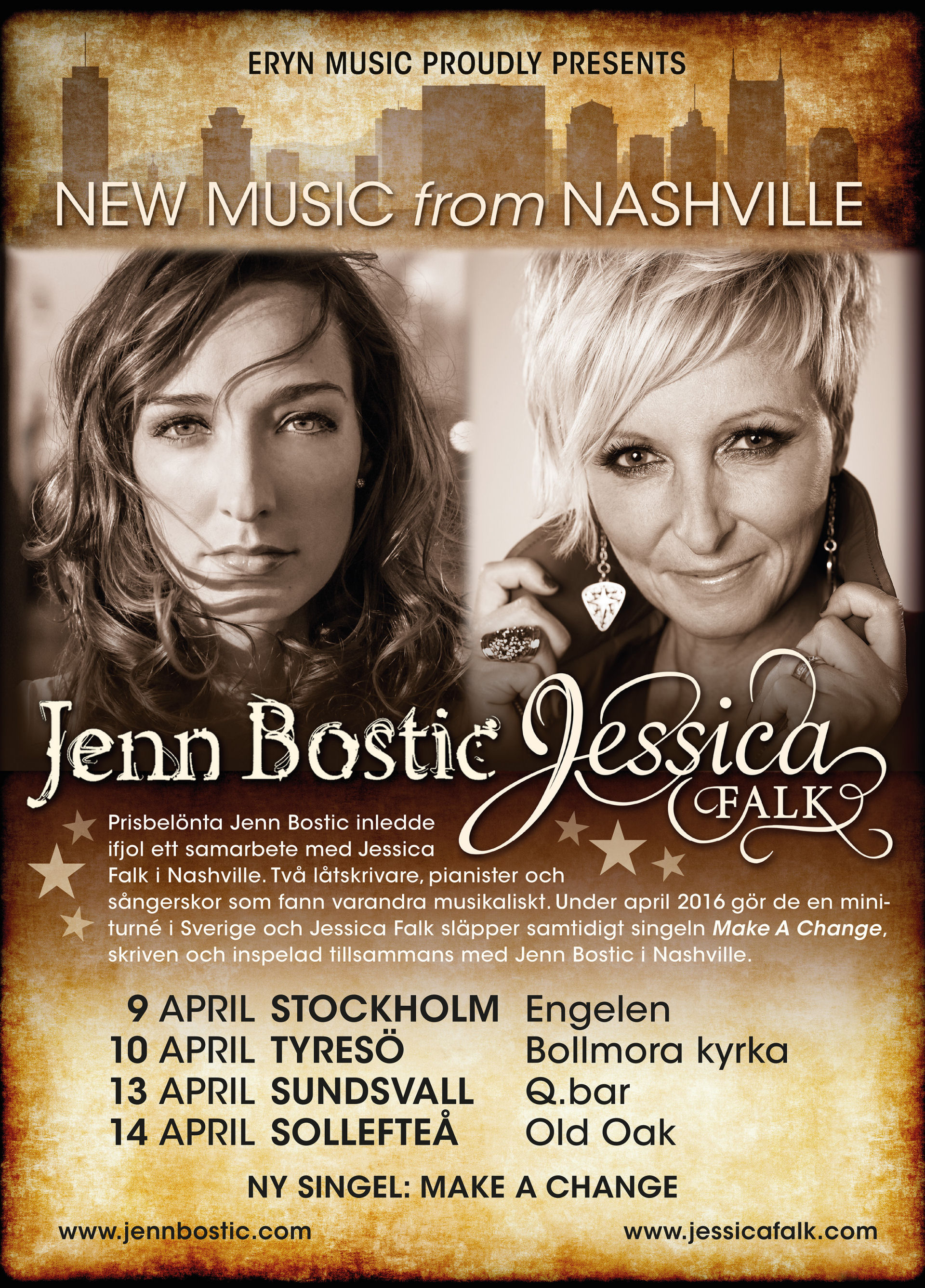 Jenn & Jessica on tour.